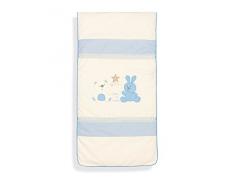 INTER BEBÉ 91351-01 Set 3 piezas: edredón, nido y almohadas para cuna Mod Oso estrellas, 60 X 120 cm, azul