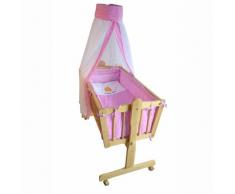 Honey Bee - Completa mecedora, cama, cuna para bebés -- rosa - 51365-03