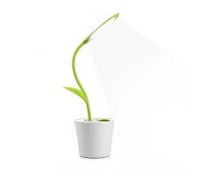 VADIV Lámpara de Escritorio LED Infantil Lámpara de Mesa USB de Carga Brillo de 3 Niveles Control Táctil Recargable Flexo Lectura Protección para Los Ojos Niños - Verde