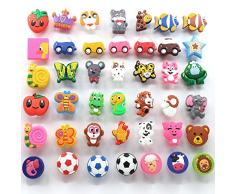 NO LOGO HYCSP Los niños de Dibujos Animados 1x del cajón del gabinete Perilla niños Dresser manija de la Seguridad del Armario Tiradores Kinder & Knobs Zapatos gabinete y jalar (Color : Cow)