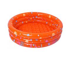 Bañera infantil hinchable para bebés, piscina hinchable para bebés con 50 pelotas, bañera antideslizante plegable para viaje, espeso, baño y ducha, tamaño grande, 80 x 80 x 28 cm