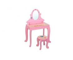 Tocador y taburete de madera infantil Happy Princess - Gráficos patentados