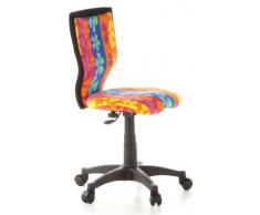 HJH Office 670060 Kiddy - Silla de escritorio infantil con diseño de flores, multicolor