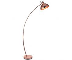 Versanora Arco Lámpara de Piso, 60 W, Oro rosa/Oro rosa, 88x25x160cm