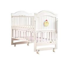 TangMengYun Seguridad 0-6 años Cama de bebé Cama for niños Cuna de Madera Maciza Cuna de bebé Multifuncional Puede ser Alargada Cuna for bebé