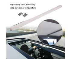 Techo solar Sombrilla, tragaluz del coche Aislamiento térmico Disipación de las cortinas Sun Shade para Sharan 2009-2017,Tiguan 2009-2017, Q5 2009-2017.(Beige)