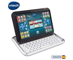 VTech Genio Little App, Juguete para aprender en casa, ordenador tablet educativo para jugar en dos modos distintos, 80 actividades que enseñan letras, inglés, matemáticas, ciencias, negro (80-155522)
