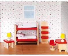 Goki 51719 Accesorio para casa de muñecas Dollhouse Bedroom - Accesorios para Casas de muñecas (Dollhouse Bedroom, Play Dollhouse, Madera,, 3 año(s), 320 g)