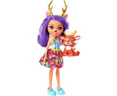 Enchantimals-FXM75 Danessa Deer y Sprint, muñeca con mascota, multicolor, 75 (Mattel FXM75)