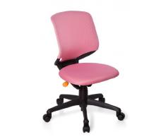hjh OFFICE KID MOVE BLACK - Silla giratoria para niños, color rosa y negro