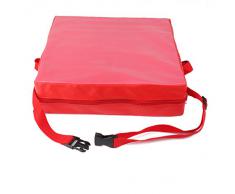 Lance Home Cojín Asientos Infantil Silla De Refuerzo Cuero Artificial Portátil Rojo para Niño Bebé
