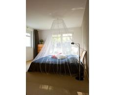 Tesa 55836-00020-00 - Malla mosquitera de viaje para camas con fijación Powerstrips, color blanco