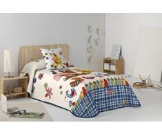 Colcha BOUTI Infantil ESTAMPACIÓN Digital Modelo Vintage Toys para Cama DE 90