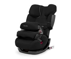 Cybex Silver Pallas-Fix 512110005 Silla de Coche Grupo 1/2/3, 2 en 1, para Niños, Negro (Pure Black)