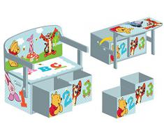 BANCO INFANTIL 3 EN 1 WINNIE THE POOH. DEL TB84988