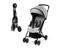 Kinderkraft Silla de Paseo Ligera LITE UP, Manejable, Plegable, 0-15 kg, Gris