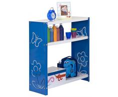 Estantería Metálica infantil, Kit Habitat Toy Mini 3/300 azul/blanco, 900x600x300, 3 estantes, Simonrack