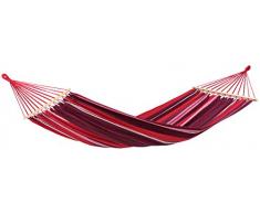 Amazonas Samba Fuego-Hamaca, Multicolor, Rojo Granate Rosa Blanco, 310x100x2 cm