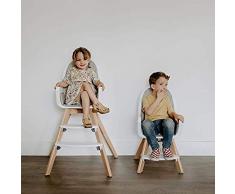 Babify Nordic Trona de Bebes 2 en 1. Convertible en Sillita. Doble Bandeja Extraible. Asiento de Foam.
