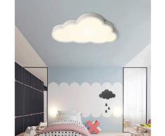 FCX-LIGHT Plafón Infantil LED Luz de Techo de Nubes de LED,luz de Techo de vivero,lámpara de la habitación de los niños niña de Dibujos Animados,White,36W19.6 * 11in