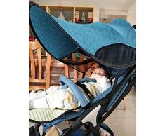 kingpo Sombrilla Carrito Bebe -Parasol Cochecito Bebe Universal-Toldo Carrito - protección Solar para Cochecito - con Accesorios para Carro Tira de Alambre de Acero Engrosado