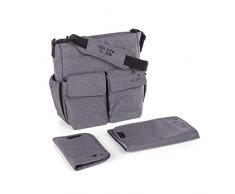 janè Bolso cambiador Mama Bag Jet Black (gris)
