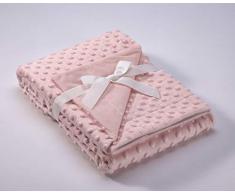 Mora Manta DE Cuna COPITOS - Rosa, 080x110 cm.