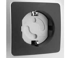 PrimeMatik - Protector de Seguridad Infantil Adhesivo para enchufes schuko 10 Unidades