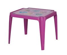 PRO GARDEN Progarden 943 Tavolo Baby Princess - Mesa Infantil (plástico, 50 x 55 x 45 cm), Color Rosa