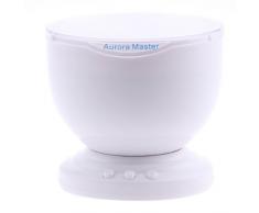 amzdeal® Luz nocturna LED, luces led, Lámpara nocturna, Lampara noche, bombillas bajo consumo, Ocean Relax Proyector,Lámpara nocturna, Lampara noche,Proyección de música con la lámpara USB + MP3 altavoz para bebe, luz infantil
