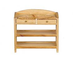 International Miniatures Melody Jane Casa Muñecas Roble Claro Mission Mesa Cambiador de Bebé Miniatura Muebles