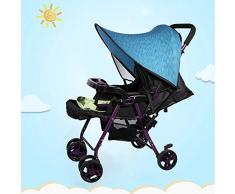 Cochecito de bebé Cochecito Sombrilla Universal Buggy Coche infantil Asiento de coche Toldo Flexible Lycra Cubierta de bloqueo solar(Azul)