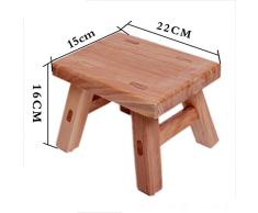 Taburetes Pequeño Banco de Madera Maciza Banco de Madera de Haya Danza Infantil Cambio de Pesca de Zapatos Mesa de café casero, 16cm