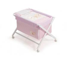 MINICUNA TIJERA MADERA LOVE ROSA