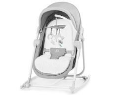 Kinderkraft Columpio Bebé UNIMO 2020, 5 en 1, Balancín, Silla, Cuna, Gris