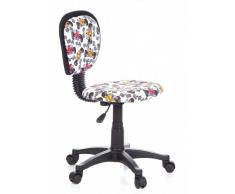 hjh OFFICE 670167 KIDDY TOP Formula Silla para niños y silla giratoria, tejido multicolor