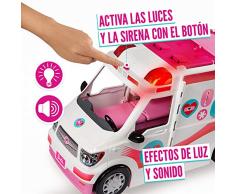 Barbie Ambulancia Hospital 2 en 1, accesorios de muñecas (Mattel FRM19)