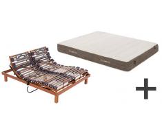 Dunlopillo Pack Ahorro Colchón Emoción 24 Firme + Cama Articulada Epsilon + Patas 21
