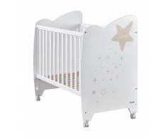 MICUNA Cuna ESTELA 120X60 Blanco/Arena MICUNA