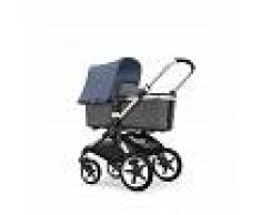 BUGABOO Cochecito BUGABOO FOX Aluminio/Style Set Gris/Capota Azul Melang