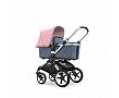 BUGABOO Cochecito BUGABOO FOX Aluminio/Style Set Azul/Capota Rosa Pastel