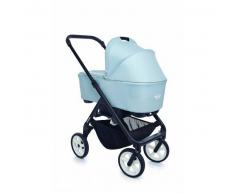 EASYWALKER-MINI Cochecito Duo MINI New Black (rueda blanca) Ice blue