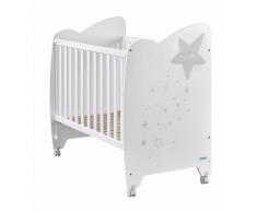 MICUNA Cuna ESTELA 120X60 Blanco/Gris MICUNA