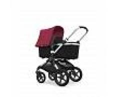 BUGABOO Cochecito BUGABOO FOX Aluminio/Style Set Negro/Capota Rojo Carmi