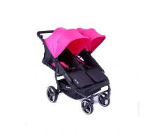 BABY MONSTER Silla gemelar EASY TWIN 3S Reversible BABY MONSTER Negro-Rosa