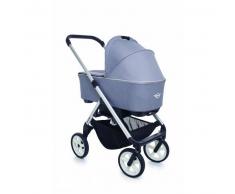 EASYWALKER-MINI Cochecito Duo MINI New Silver (rueda blanca) Moonwalk grey