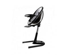 MIMA Trona MOON 2G Negra MIMA, Tapizado Plata
