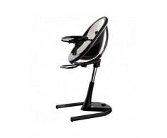 MIMA Trona MOON 2G Negra MIMA, Tapizado Snow white
