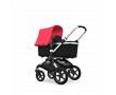 BUGABOO Cochecito BUGABOO FOX Aluminio/Style Set Negro/Capota Rojo Neón