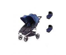 BABY MONSTER Cochecito dúo gemelar EASY TWIN 3S BABY MONSTER , Alu-Midnight